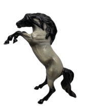 Breyer Reeves Raring Fighting Stallion  Horse Black &amp; Gray Figure - $55.43