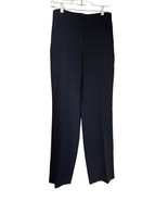 Louben Size 2 Black Triacetate Trouser Pants Flat Front - £14.80 GBP