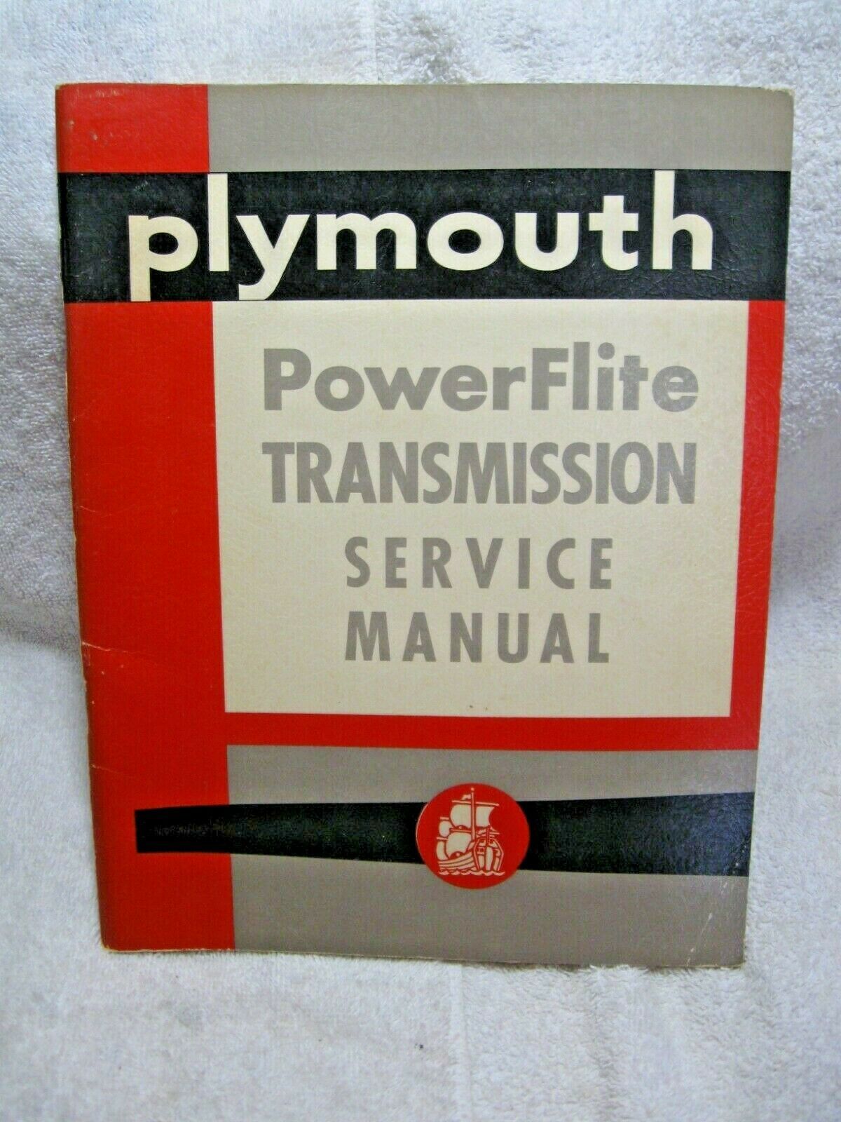Vintage Collectible PLYMOUTH POWERFLITE TRANSMISSION SERVICE MANUAL-Chrysler!!! - $29.95