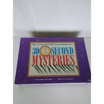 30 SECOND MYSTERIES - Brainteaser Game - Vintage 1995 University Games - £12.12 GBP