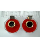 Vintage KREMENTZ  Gold Overlay Black Onyx Cuff Links - $314.12 MXN