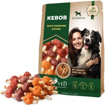 Dog Rawhide Treats with Duck and Chicken Human Grade Meat All Natural Organic Dr - $16.23