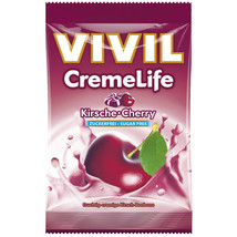 Vivil Creme Life Hard Candies: Cherry Sugar Free -1 Bag - Free Us Shipping - £6.95 GBP