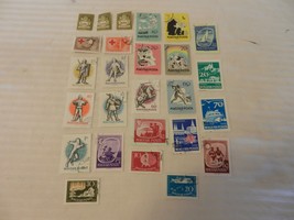 Lot of 26 Hungary Stamps, 1946, 1957, 1959 Postal Workers, Red Cross, Knights - £19.75 GBP