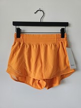 NWT LULULEMON LITO Orange Hotty Hot High Rise Short 2.5&quot; Lined 6 - £52.13 GBP