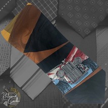 Renaissance Black Gold Vintage Cars Design Handmade Pointed Necktie Nove... - $16.00
