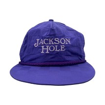 Vintage 80s 90s Jackson Hole Classic Hat Cap Trucker Golf Rope RARE Checker - £47.78 GBP