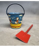 1949 Disney Land World Donald Duck Promotional Candy Sand Pail Shovel Pr... - $183.03