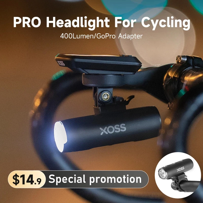 XOSS Bike Light Hoisting Headlights Multifunctional Holder Powerful Flas... - $19.26+