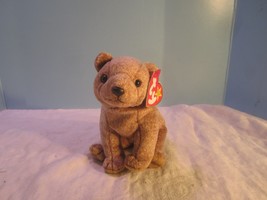 TY Beanie Babies Baby plush GRIZZLY BEAR  &quot;PECAN&quot;  w/Tag 1999 - £9.35 GBP