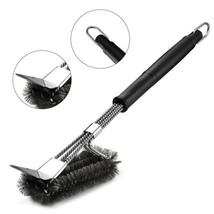 Barbecue Stainless steel BBQ Cleaning Brush,3 in1 Churrasco Outdoor Gril... - £7.07 GBP