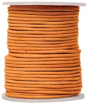 Hemptique Round Leather Cord Spool 2mm 25yd-Natural RLC2MM-NAT - £16.35 GBP