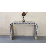 handmade bone inlay console table, bone inlay furniture, bone inlay table, - $1,838.39 CAD