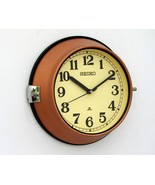 Vintage Maritime Seiko Wall Clock Slave Nautical Industrial Ship Clock Blue - £99.44 GBP