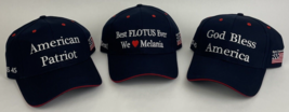 Lot of 15 x MAGA FLOTUS We Won&#39;t Forget Red White &amp; Blue Baseball Cap Ha... - £38.78 GBP