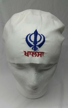 Sikh Punjabi Turban Patka Pathka Singh Khanda Bandana Head Wrap White Co... - $7.48