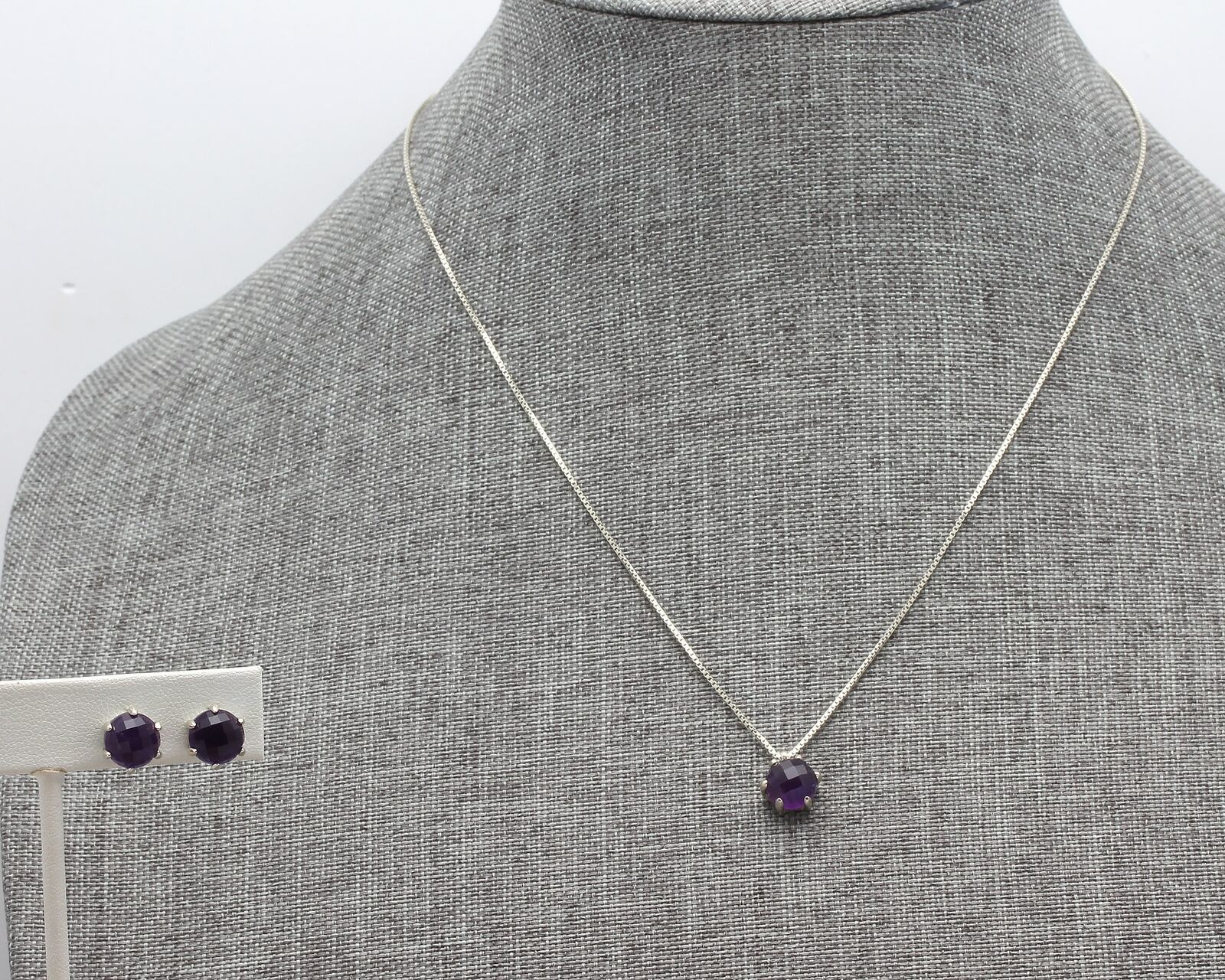 Primary image for Retired Silpada WHAT A GEM Sterling Amethyst Necklace & Earrings Set N3004 P2976