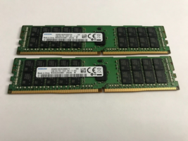 Lot Of 2 - Samsung M393A4K40BB1-CRC0Q 32GB 2Rx4 PC4-2400T Server Memory Ram - £61.82 GBP