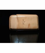 Pheasant Beige Leather Cigar Case with stain - $102.90 CAD
