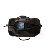 Travel Bag with shoe Pouch Weekend Bag Leather Duffle bag with shoe Comp... - €136,28 EUR+