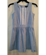 NEW GIRLS TOMMY HILFIGER SLEEVELESS CHAMBRAY DRESS  SIZE 10 - €21,66 EUR