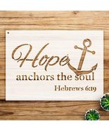Hope Anchors The Soul Stencil Pattern for Walls and Crafts, Reusable Myl... - $21.43 CAD+