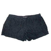 Daytrip Womens Juniors Size 7 Black Lace Overlay shorts - £11.89 GBP