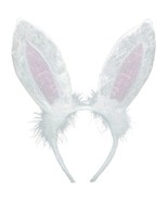 White Bunny Ears Costume Headband - £8.03 GBP
