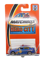 BMW 328i Police 2002 Hero City 1:64 Scale Blue Matchbox Diecast Car - $9.89