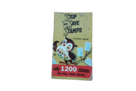 Vintage 1970's filled Stop and Save Stamps Savings Book - $9.99