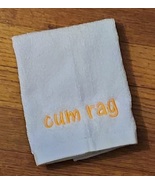ADULT Embroidery Washcloth Towel Cum Rag Goldfish Thread - £7.07 GBP
