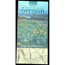 Oregon State Map 2003 Travel Ephemera Auto Road City Street Vintage Loca... - £6.15 GBP