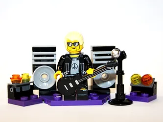 JKStore Rock Star On Stage Minifigure Collectible - $8.00