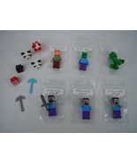 Mixed Lot LEGO Minecraft Minifigures The Creeper, Alex, Zombie Multicolor - €17,24 EUR