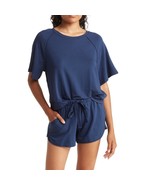 EBERJEY Blair The Meadow Sweatshirt, Pima Cotton, Navy, Medium (6/8) NWT - $74.96 CAD