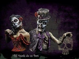 1/10 BUST Resin Model Kit The Day of the Dead Miniature Unpainted - £26.87 GBP