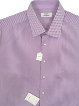 NEW $695 Fray Dress Shirt! 18.5 Long (38 Sleeves)  Purple Lavender Stripe  MARK - $219.99