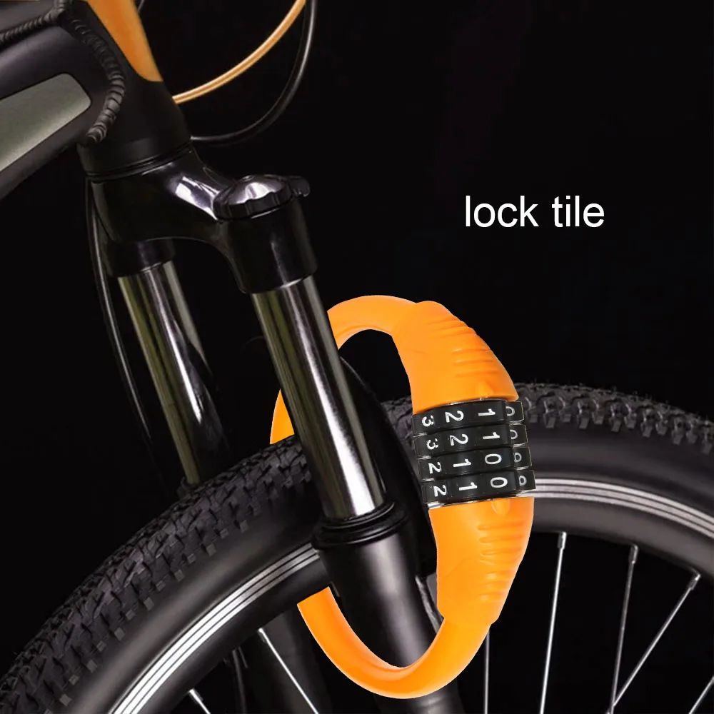 Sporting Bicycle Lock Mountain Bike 4 Digit PAword Lock Anti-theft Portable Secu - £23.90 GBP