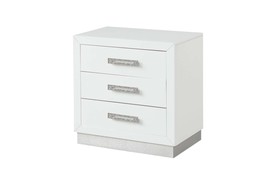 Milky White Wood Nightstand - $432.99