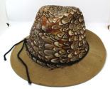 George Zamau&#39;l Vintage Feather Fedora Hat Size Medium  - $147.51