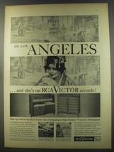 1956 RCA Victor Records Advertisement - Victoria de los Angeles - $18.49