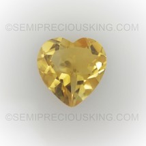 Natural Citrine Heart Faceted Cut 10X10mm Tuscan Yellow Color VS Clarity Loose G - £26.44 GBP