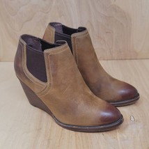 Cole Haan Women&#39;s Ankle Boots Sz 6 B Grand OS Brown Casual Dress Wedge Heels - £31.26 GBP