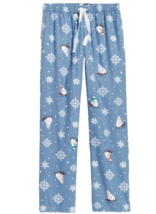 Old Navy Womens 2X Flannel Pajama Pants Polar Bears That Sleigh Blue Chr... - £16.25 GBP