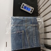 One 5 One MS20270Z Women's Blue Pencil Stretch Denim Slit Skirt Pockets Size L image 8