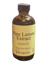 Pure Lemon Extract By Penzeys Spices 4 fl oz 120 mL Expires 5/2026 - £11.95 GBP