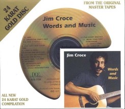 Jim Croce - Words And Music  24 karatGold CD - £80.17 GBP