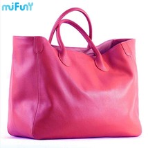 MIFUNY Oversize Tote Bag for Women Leather Handbags Purses hide Brown Female Tra - £153.11 GBP