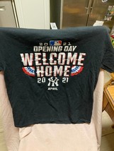 2021 Opening Day Welcome Home New York Yankees Shirt Size L - £15.79 GBP