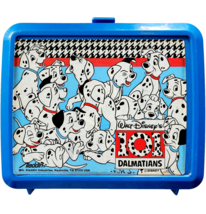 1990s 101 Dalmatians Plastic Lunchbox With Thermos Walt Disney Vintage HW1 - $29.99